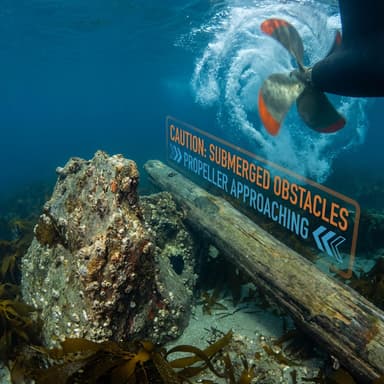 I hit a submerged object. What should I check besides the blades?